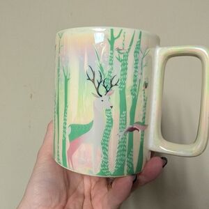 Starbucks Iridescent Deer Forest Ceramic Mug